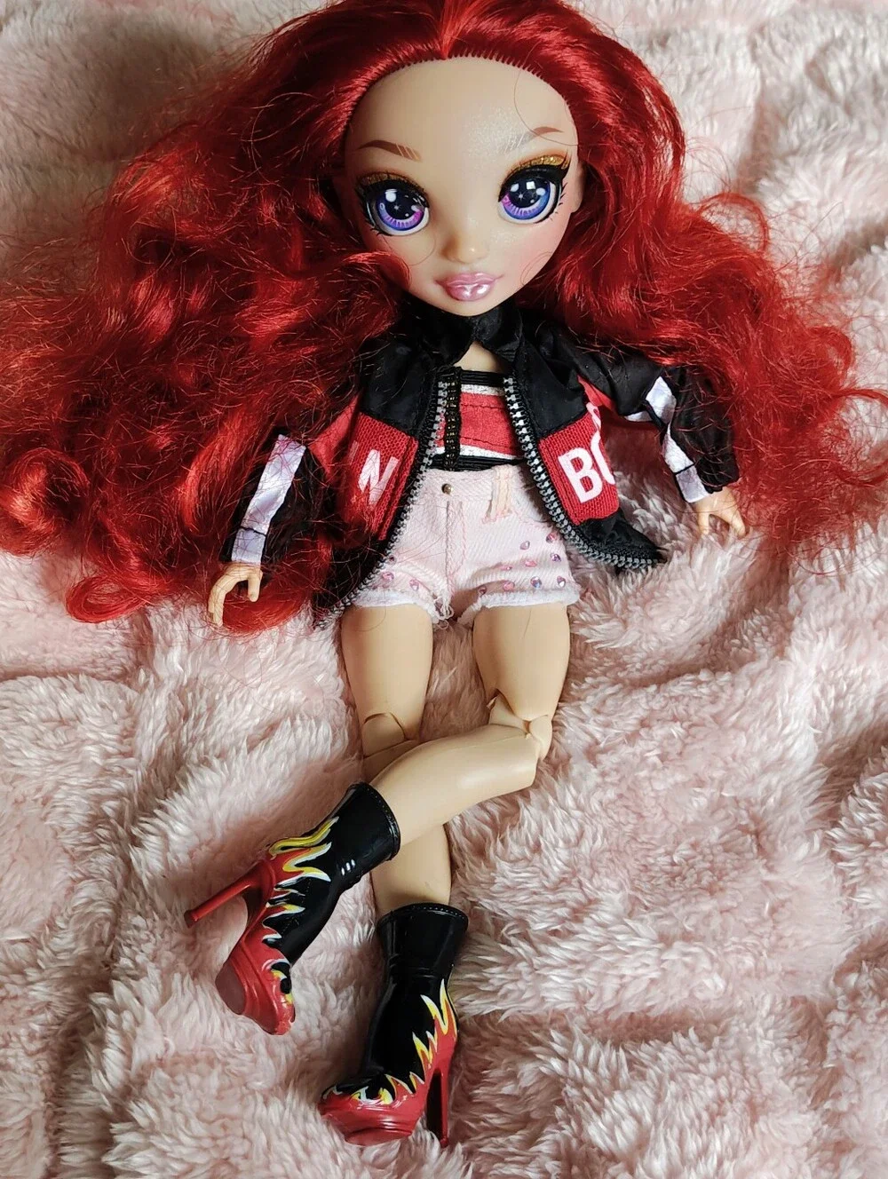 2030 Rainbow High Ruby Anderson Doll With Classic Black And Logo Windbreaker